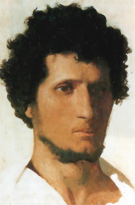Jean Leon Gerome Head of a Peasant of the Roman Campagna oil painting picture